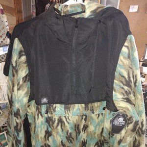 Lurking Class Mens XXL Camo Anorak Fleece Pullover